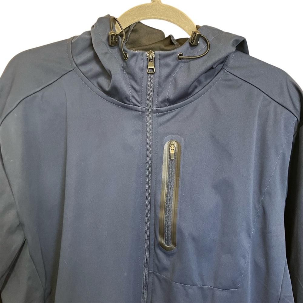 Mondetta Men's Full Zip Hooded Active Jacket Navy Blue- 1542597- Size XL